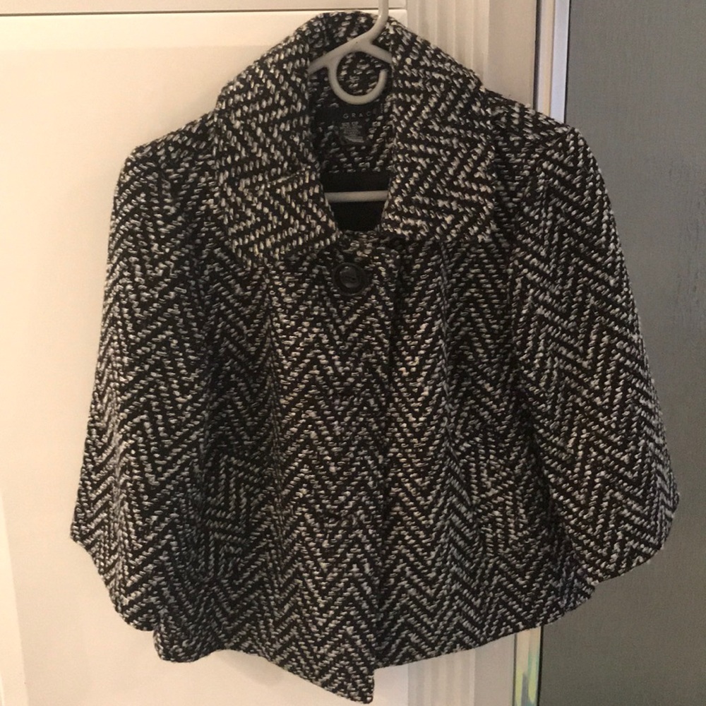 Black and white jacket